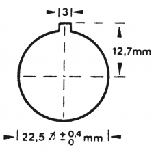 RIX Punch Special Form Puncher 22.5 mm with lug
